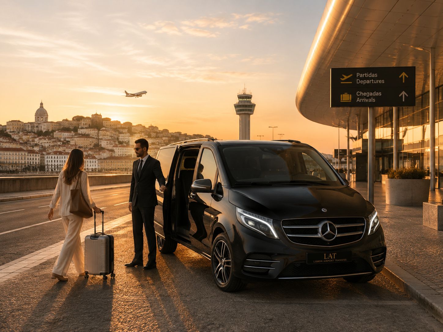 Mercedes airport transfer in Lisbon