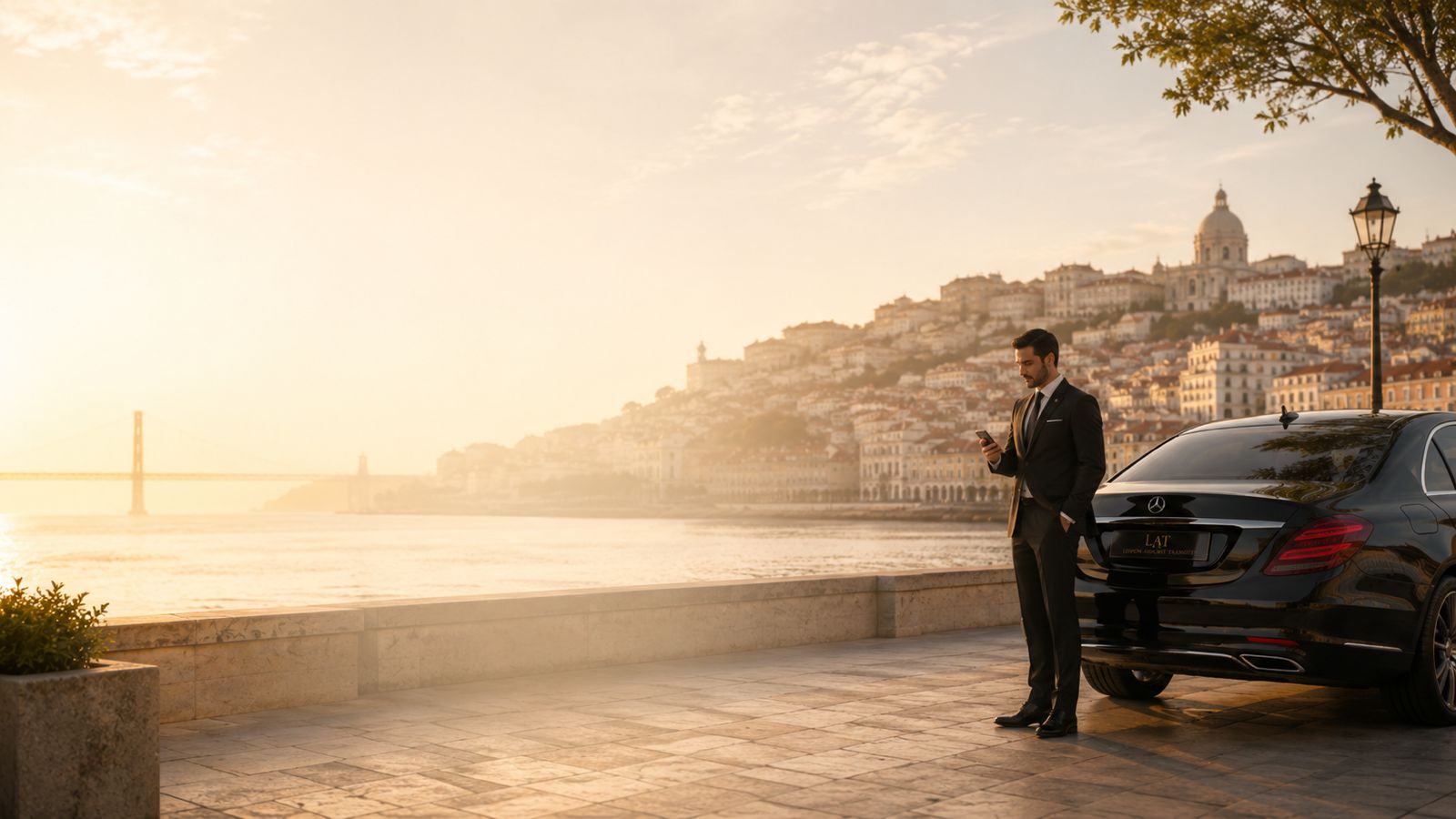 Lisbon Airport Transfer chauffeur ready to assist